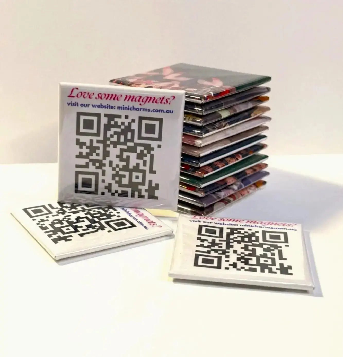 Custom Photo Fridge Magnet - MiniCharms - Acrylic Square Magnets - MiniCharms
