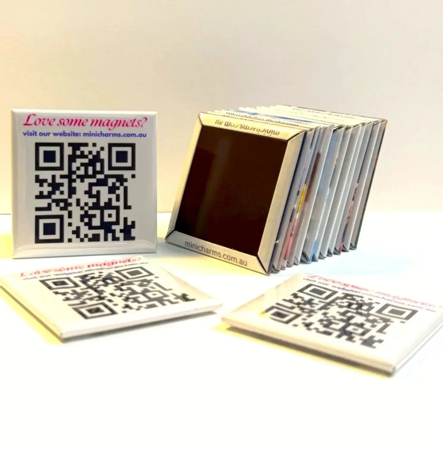 Custom Photo Fridge Magnet - MiniCharms - Acrylic Square Magnets - MiniCharms